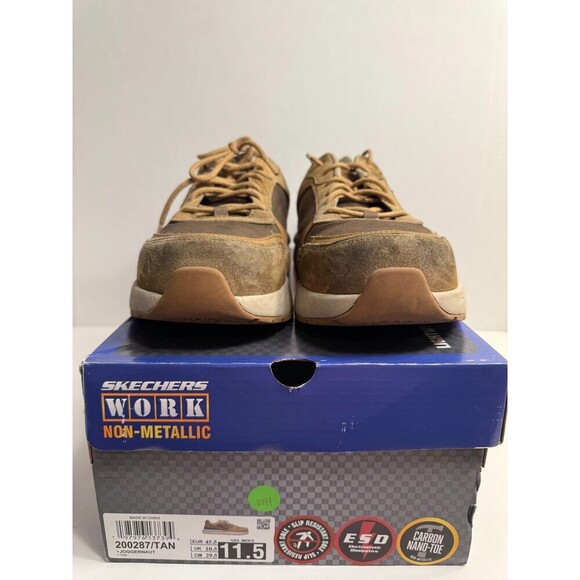 .10199 Skechers Tan Work Shoes-US 11.5 Mens - Picture 2 of 5